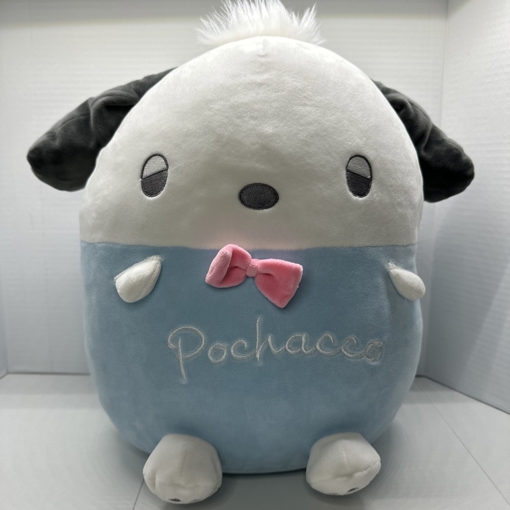 Sanrio Pochacco Stuffed Toy Plush Character Shaped Cushion Doll Pillow 15"